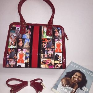 Michelle Obama Purse/Hardcover "Becoming" Bundle